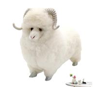 Plush Sheep Realistic Lamb Toy Decoration, Super Soft Cuddly toy, Sheep Dolls for Home, Dormitory, Living Room, Office, Windowsill, Indoor Bedroom, Cute Stuffed Animal, Decorative Farm Animal Plush