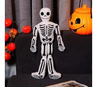 Plush Skeleton - Scheletro Halloween Cuscini A Lancio | Corpo Scheletro A Forma Di Umano, Arredamento Per La Casa Per Bambini Adulti Viaggi Al Coperto Di Sede Per Dimora Divano Letto Divano Letto Diva