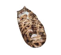 Plush Sleeping Bag - Polyester 175x80x5cm | Camping Sleeping Bag | Warm Washable Blanket Style Lightweight Soft Animal Envelope Design Sleep Sack For Camping Travel Sleepovers Home Lounging