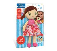 Clementoni Baby - Plush Soft Doll Red Smile Bambolina Morbida per Neonati 0+ Mesi, Texture Differenti ed Esperienza Sensoriale, Stimola Affetto e Cura, 17603