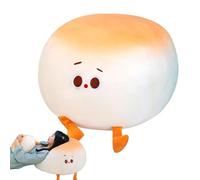 Plush Steamed Bun Pillow, Sleeping Plush Cushion, 7.87x7.87x8.66in Portable Soft Decorative Doll, Versitile Cozy Nap Companion Cream Color for Kids & Teens Gift and More