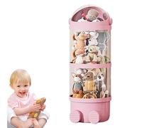 Plush Storage Tube, Plush Toy Organizer Tube, Clear Stuffed Animal Tower, Large Plush Organizer, Stuffed Toy Storage Organizer, LED Lighted Plush Organizer, Plush Toy Storage With Lights