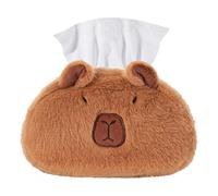 Plush Tissue Holder - Tissue Box Cover, Creative Plush Tissue Storage | Funny Capybara Tissue Box Cover, Funny Animal Shaped Tissue Case, Soft Tissue Box Decoration, Car Tissue Holder, Novelty