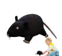 Plush Toy, Stuffed Animal , 15cm Realistic Soft , Pranks Halloween, Lightweight Fun, Fake Rats Toy for Kids, Cats, Jokes and Party Decor Gray Individually Wrapped