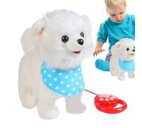 Plush Toys - 5.5 Inches Walking Dog Toy, Versatile | High-Performance Realistic Robot Puppy, Barking Animal Toy For Boys Girls Kids,Easter Christmas Birthday Gift