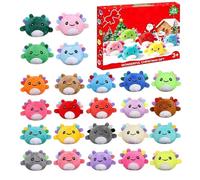 Plush Toys Christmas Countdown Calendar - 24 Days Axolotl Plush Keychain