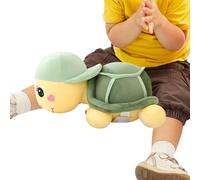Plush Turtles With Hat, Sea Turtle Stuffed Animal, Skin-Friendly Cute Doll Figure Travel Companion For Baby Shower Beach Theme