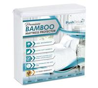 PlushDeluxe Proteggi-Materasso In Bambù Impermeabile, Ipoallergenico E Traspirante Ultra Morbido Per Il Massimo Comfort Protezione In Pvc, Ftalato (King Size)