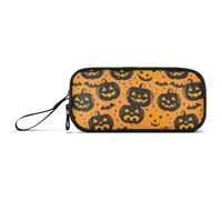 Plushies Jack O Lanterns - Astuccio classico in nylon per matite per bambini, con cerniera, ad alta capacità, organizer per cancelleria per scuola media