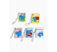 PLUSMORE Muzo's Little World Mini Hanging Notebook Set of 5, Cute Elephant Illustration Pocket Sketchbook, 1.57" × 1.77" Tiny Notebook for Doodling, Notes, Journaling