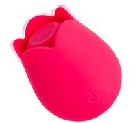 plusOne Pink Rose Arouser per donna, massaggiatore per uso esterno con funzioni pulsanti e svolazzanti, impermeabile e discreto, 10 modalità di vibrazione