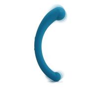 plusOne Teal Dual Vibrating Arc, giocattolo stimolante per il benessere sessuale impermeabile per uomini e donne con due punti di vibrazione e 5 modalità di vibrazione
