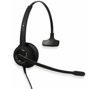plusonic 187938 6337-10.1P - Cuffie Softphone, USB mono, con cordoncino, colore: Nero
