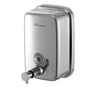 PLUSSEN Dispenser di sapone da parete in acciaio inox 304, dispenser di sapone per le mani liquido/gel per bagno (1000ML)