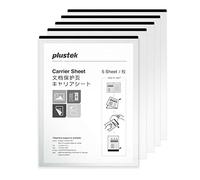 Plustek - Fogli per documenti formato A4, formato lettera, confezione da 5 pezzi, per proteggere la carta fragile e documenti in formato A3 piegando