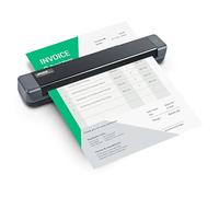 Plustek MobileOffice S410 Plus - Scanner portatile per documenti (600 dpi, A4, USB), con software Plustek iDoc
