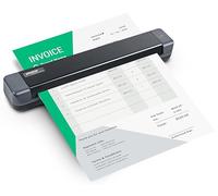 Plustek MobileOffice S410 Plus - Scanner portatile per documenti (600 dpi, A4, USB), con software Plustek iDoc