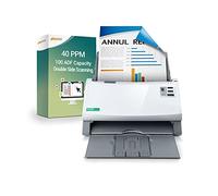 Plustek Scanner duplex di documenti PS3140U, supporto Citrix Ready & Twain per PC e Mac, scansiona e salva documenti batch