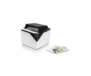 Plustek SecureScan X-Cube 1000 - Scanner per documenti d'identità e codici a barre, CMOS 5MP, LED bianco/IR/UV, USB 2.0