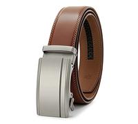 PlusZis 28"-60 "Abito a cricchetto in pelle da uomo Cintura grande e alto con fibbia automatica