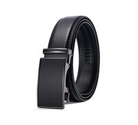 PlusZis 28"-60 "Abito a cricchetto in pelle da uomo Cintura grande e alto con fibbia automatica