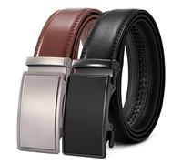 PlusZis 28"-60 "Abito a cricchetto in pelle da uomo Cintura grande e alto con fibbia automatica