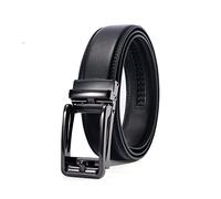 PlusZis 28"-60 "Abito a cricchetto in pelle da uomo Cintura grande e alto con fibbia automatica
