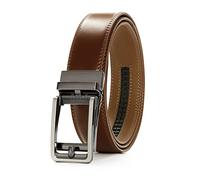 PlusZis 28"-60 "Abito a cricchetto in pelle da uomo Cintura grande e alto con fibbia automatica