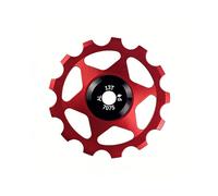 Plutella del Deragliatore Posteriore per Bicicletta In Lega di Alluminio 13T per Mountain Bike e Bici da Strada, Colore Rosso