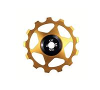 Plutella del Deragliatore Posteriore per Bicicletta In Lega di Alluminio 13T per Mountain Bike e Bici da Strada, Colore Oro