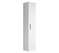 Pluto - Armadietto da bagno, mobile a scaffale, mobile alto, 150 cm, colore bianco