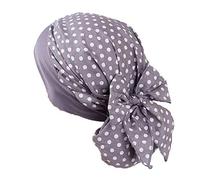 Pluto & Fox Berretto Turbante Tessuto per Le Donne Beanie Bandana Capelli di Chemioterapia Perdita dei Capelli di Notte di Oncologia di Chemio del Cancro (Disegno 1, 1)