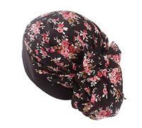 Pluto & Fox Berretto Turbante Tessuto per Le Donne Beanie Bandana Capelli di Chemioterapia Perdita dei Capelli di Notte di Oncologia di Chemio del Cancro (Disegno 6, 1)