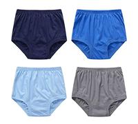 Pluto & Fox Slip uomo cotone per persona anziana stile sciolto confezione da 4 pezzi, multicolore, 4XL Grande Alto