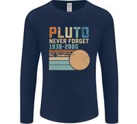 Pluto Non Dimenticare Pianeta Spaziale Astronomia Uomo Manica Lunga T-Shirt