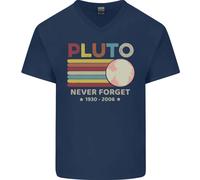 Pluto Non Dimenticare Spazio Astronomia Pianeta Maglietta Cotone A V Uomo