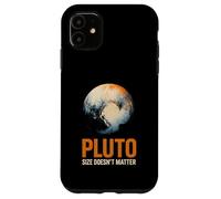 Pluto Size Doesn't Matter Astronomy Cool Uomo Custodia per iPhone 11