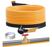 Plutohiker Cavo riscaldante antigelo con termostato da 8 m, impermeabile, tubo di riscaldamento per tubi dell'acqua, piante, grondaie, palme, 15 W/m, 230 V