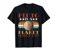 Plutone è un pianeta combattere me amante Plutone Vintage Science Nerd Maglietta