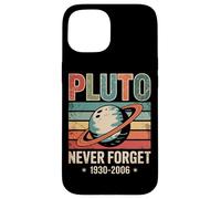 Plutone Never Forget 1930 2006 Retro Space Custodia per iPhone 15