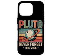 Plutone Never Forget 1930 2006 Retro Space Custodia per iPhone 16 Pro