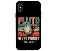 Plutone Never Forget 1930 2006 Retro Space Custodia per iPhone X/XS