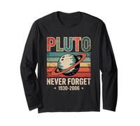 Plutone Never Forget 1930 2006 Retro Space Maglia a Manica