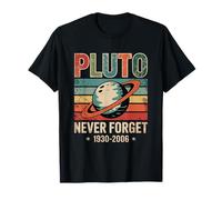 Plutone Never Forget 1930 2006 Retro Space Maglietta