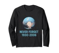 Plutone Never Forget Universo Sistema Solare Spazio Pianeta Uomo Maglia a Manica