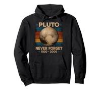 Plutone Non dimentica mai Divertente Pianeta Tributo Astronomia Felpa con Cappuccio