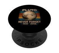 Plutone non dimentica mai divertente pianeta tributo astronomia PopSockets PopGrip Adesivo