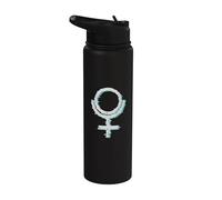 Plutone segno - Planet Space Lover Astronomy Stainless Steel Insulated Water Bottle