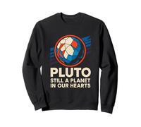 Plutone Still A Planet Vintage Uomo SpaceWolf Felpa