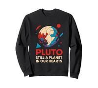 Plutone Still A Planet Vintage Uomo SpaceWolf Felpa